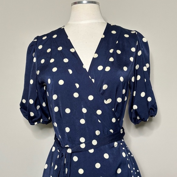 SummerSalt The Silky Luxe Puff Sleeve Beach to Brunch Wrap Dress, 8 - Picture 3 of 12